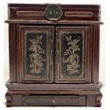 Antique Chinese Lacquered Vanity Box