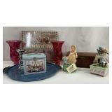 Vintage Wood Box, Musical Figures & More