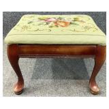 Needlepoint Ottoman/Stool