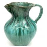 Vintage Drip Glaze Pottery Pitcher