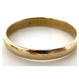 14K Gold Wedding Band, Sz 8.5