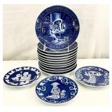 Georg Jensen, Royal Copenhagen Blue & White Plates