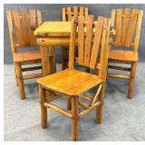 Petite Rittenhouse Pine Table & 4 Chairs