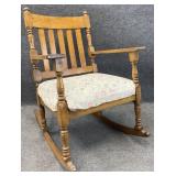 Antique Oak Rocking Chair