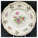 Dresden Hand Painted Porcelain Plate