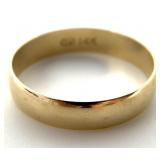 14K Gold Wedding Band, Sz 7.75