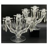 Pair Duncan Miller Grandee 3-Light Candelabras