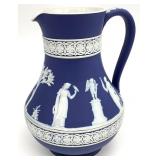 Wedgwood Blue Jasperware 7 ' Etruscan Jug