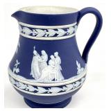 Wedgwood Blue Jasperware 3' Etruscan Jug
