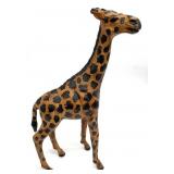 14 ' Leather Wrapped Giraffe Figure