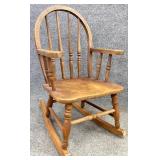 Child's Spindle Back Rocking Chair