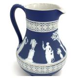 Wedgwood Blue Jasperware 6 ' Etruscan Jug