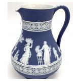 Wedgwood Blue Jasperware 8 ' Etruscan Jug