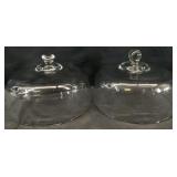 2 Glass 10 ' Cake Domes