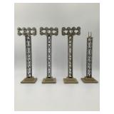 Lionel 195 Railroad Yard Floodlights - Set of 4