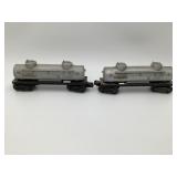 2 Lionel 6465 Sunoco 2 Dome Tank Cars - No Boxes