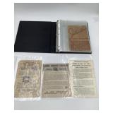 Binder of Vintage Instructions Sheets