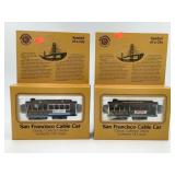 Set of 2 HO San Francisco Cable Cars - Bachmann