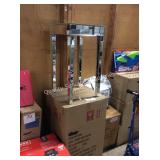 1 LOT 2 GLASS TABLES