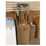 1 LOT 2 GLASS TABLES