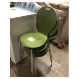 1 LOT 4 STACKING CHAIRS