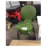1 LOT 4 STACKING CHAIRS