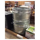 1 LOT GALVANIZED DRUM