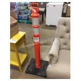 1 LOT CAUTION POLE