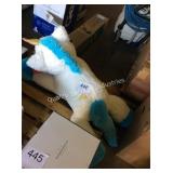 1 LOT PLUSH UNICORN