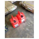 1 LOT (2) 5 GAL GAS CANS