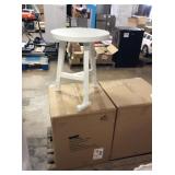 1 LOT 3 WHITE STOOLS