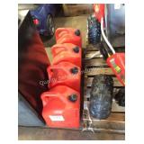1 LOT (4) 5 GAL GAS CANS