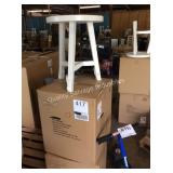 1 LOT 3 WOOD STOOLS