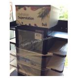 1 LOT DRINK COOLER W/ SHELVING