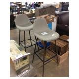 1 LOT 2 BAR STOOLS