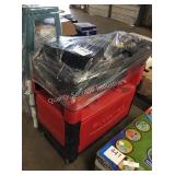 1 LOT RUBBERMAID CART W/ TOOLS