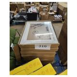 9- shadow box picture frames 8x10 (white)