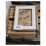 9- shadow box picture frames 8x10 (white)