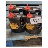 4-2.5lbs dewalt red marking chalk