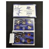 2001 US mint 50-state quarters set (display case)
