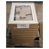 9- shadow box picture frames 8x10 (white)