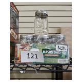 12-12pint mason jars with lids