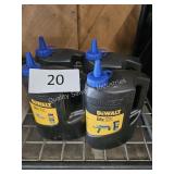 4-2.5lbs dewalt blue marking chalk