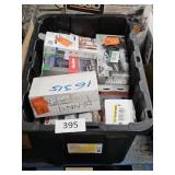 tote of assorted hardware