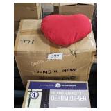 25ct red heart pillows