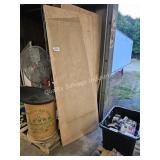 3- interior wooden doors asst size (some damaged)