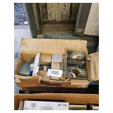 box of assorted computer parts/accessories