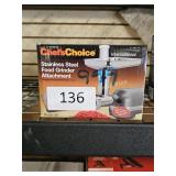chefï¿½s choice stainless food grinder attachment