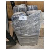 4- sleeve of black foam trays