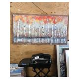 large wooden framed wall art